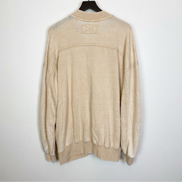 Free People Robby Bomber Beige Zip Front Jacket in Nomadic Desert - Picture 6 of 8